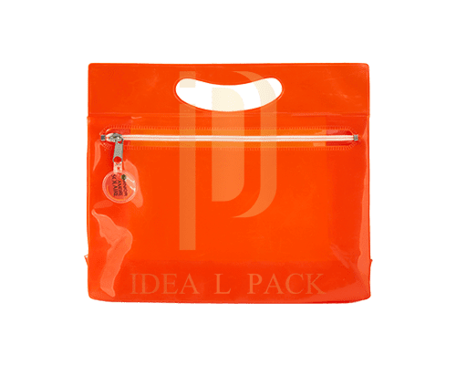 Garnier-orange-pouch-with-zip-and-handle